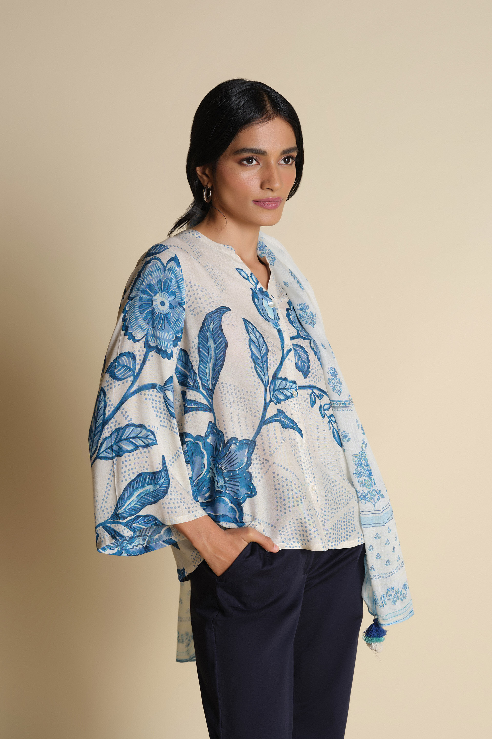 Subaha Top, Off White, image 4